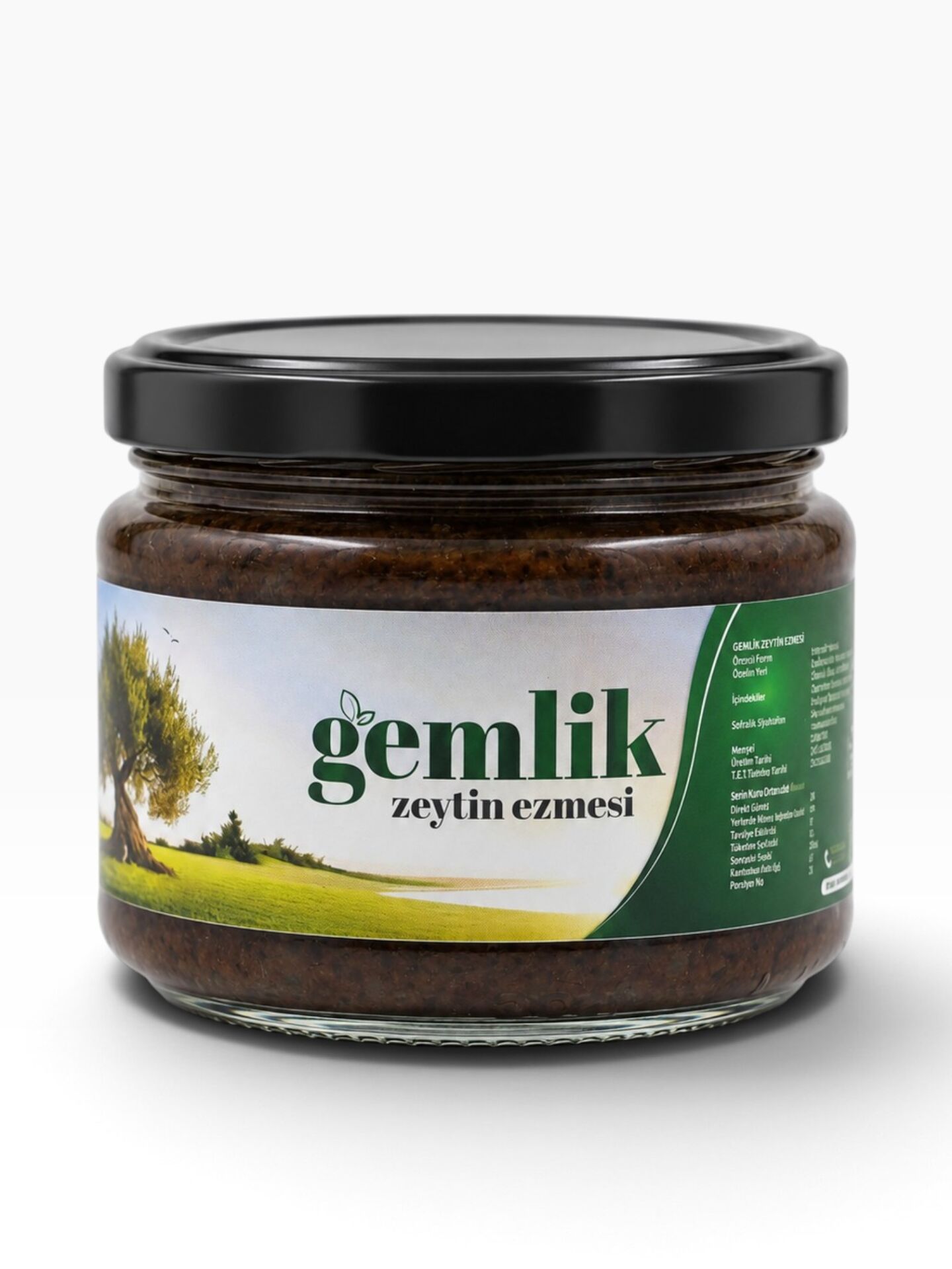 Gemtar Siyah Zeytin Ezmesi 370 gr