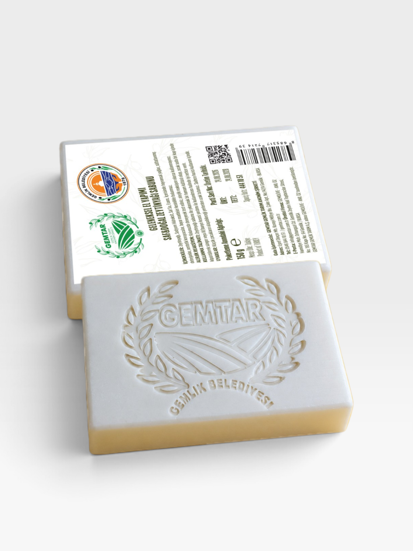 Gemtar Doğal Zeytinyağlı El Sabunu 150 gr